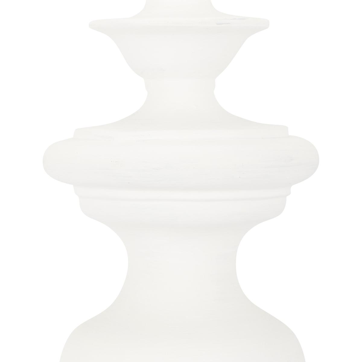 Seaton Wood Effect Table Lamp - White – image 2