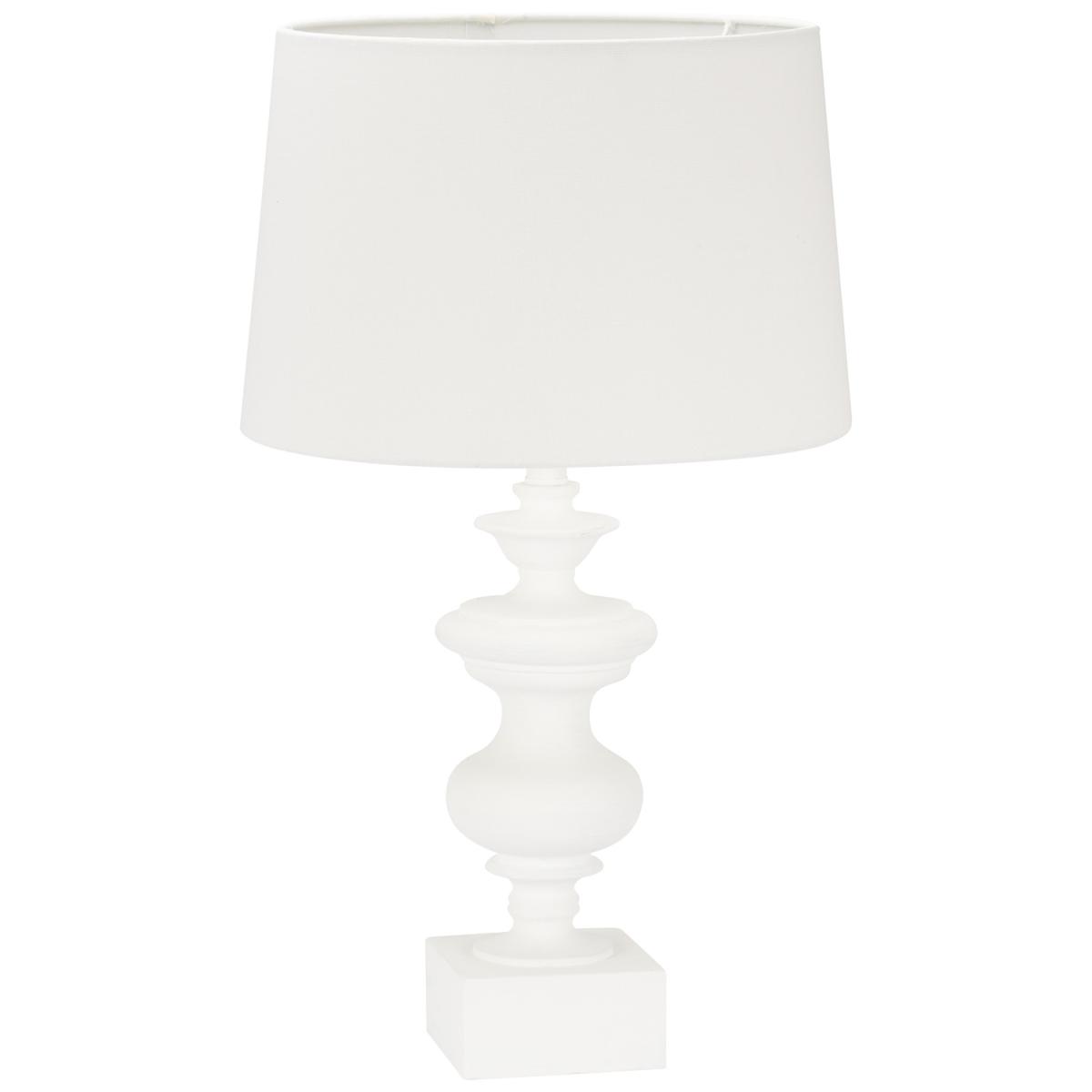 Seaton Wood Effect Table Lamp - White – image 3