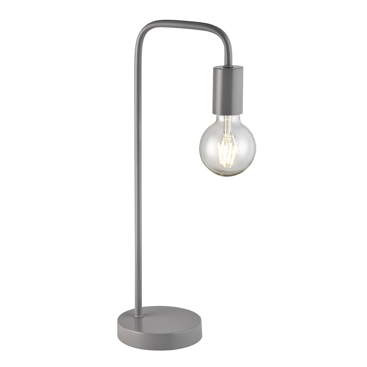 Matt Lamp With Bulb - Grey – image 2