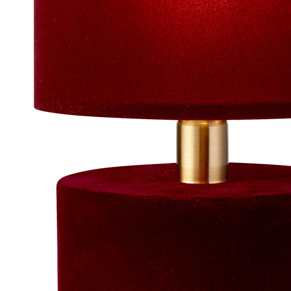 Velvet Table Lamp - Red – image 4