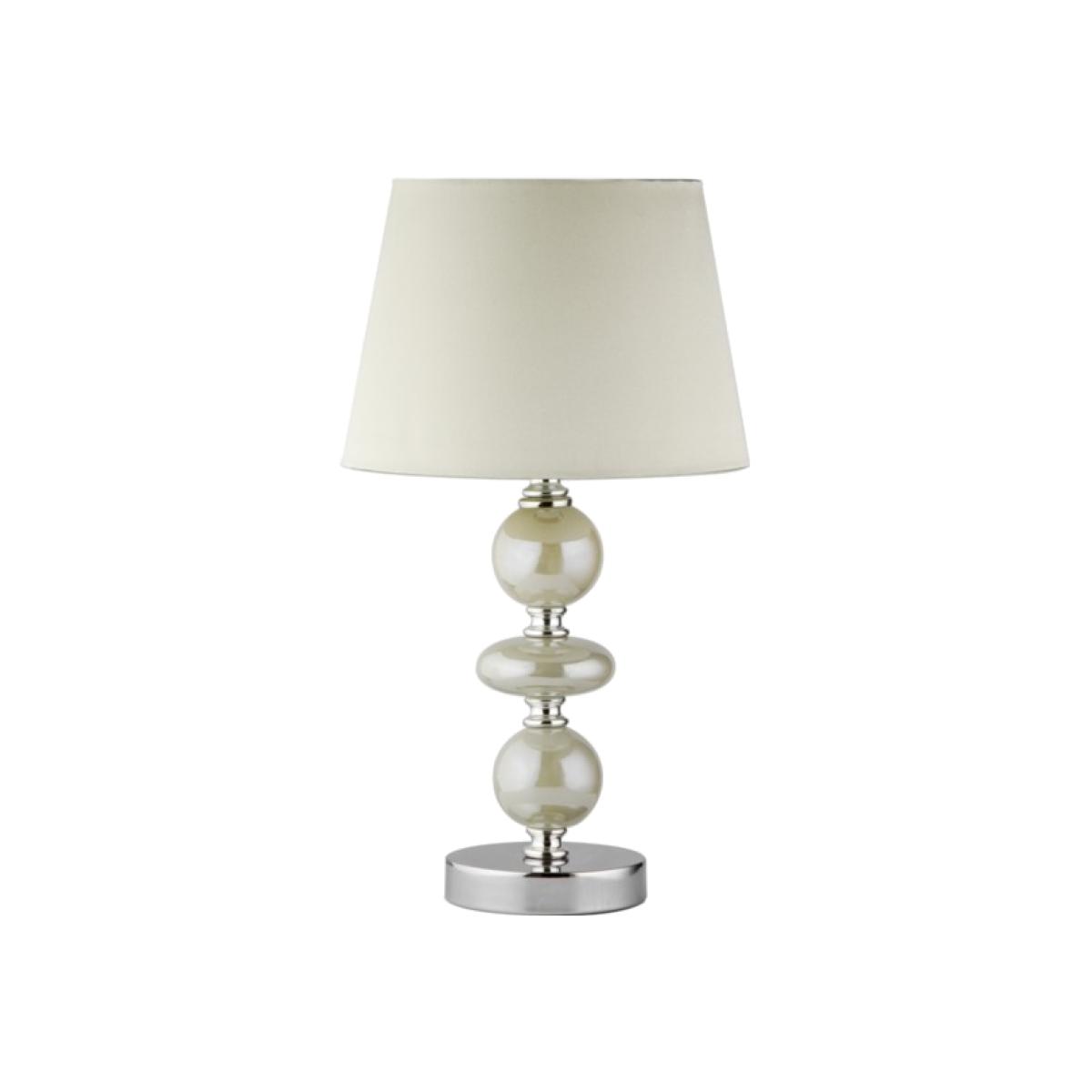 Pearlised Three Ball Table Lamp - Ivory