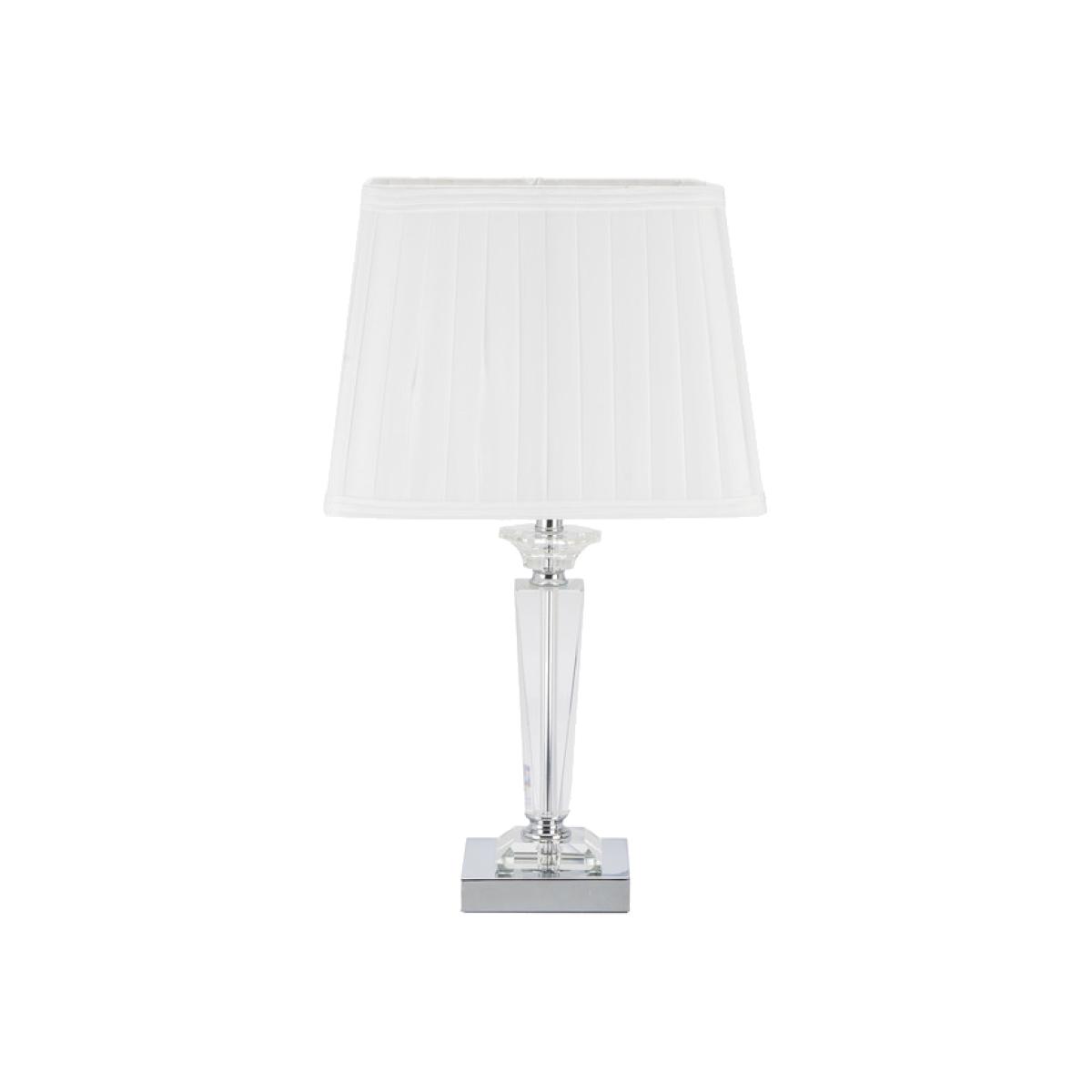 Carmella Crystal Table Lamp - White