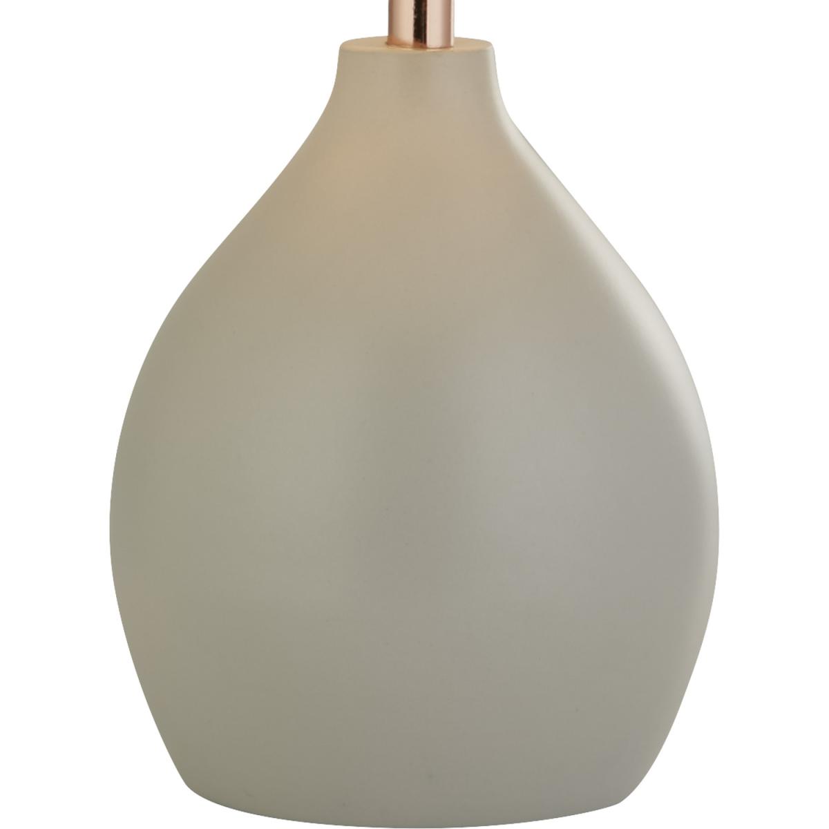 Grey Table Lamp With Copper Riser - Grey – image 3