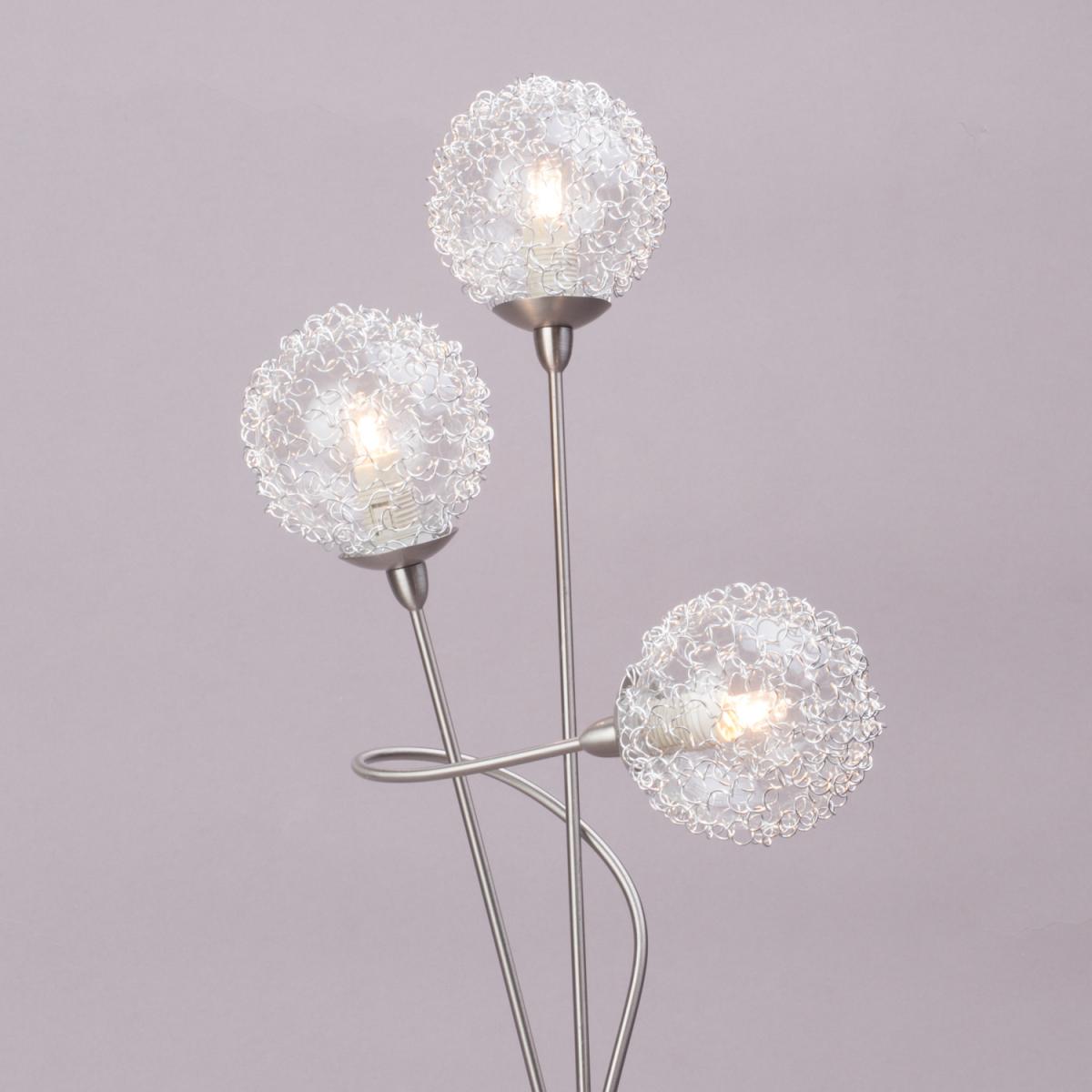 Allium 3 Light Table Lamp - Satin Nickel – image 3