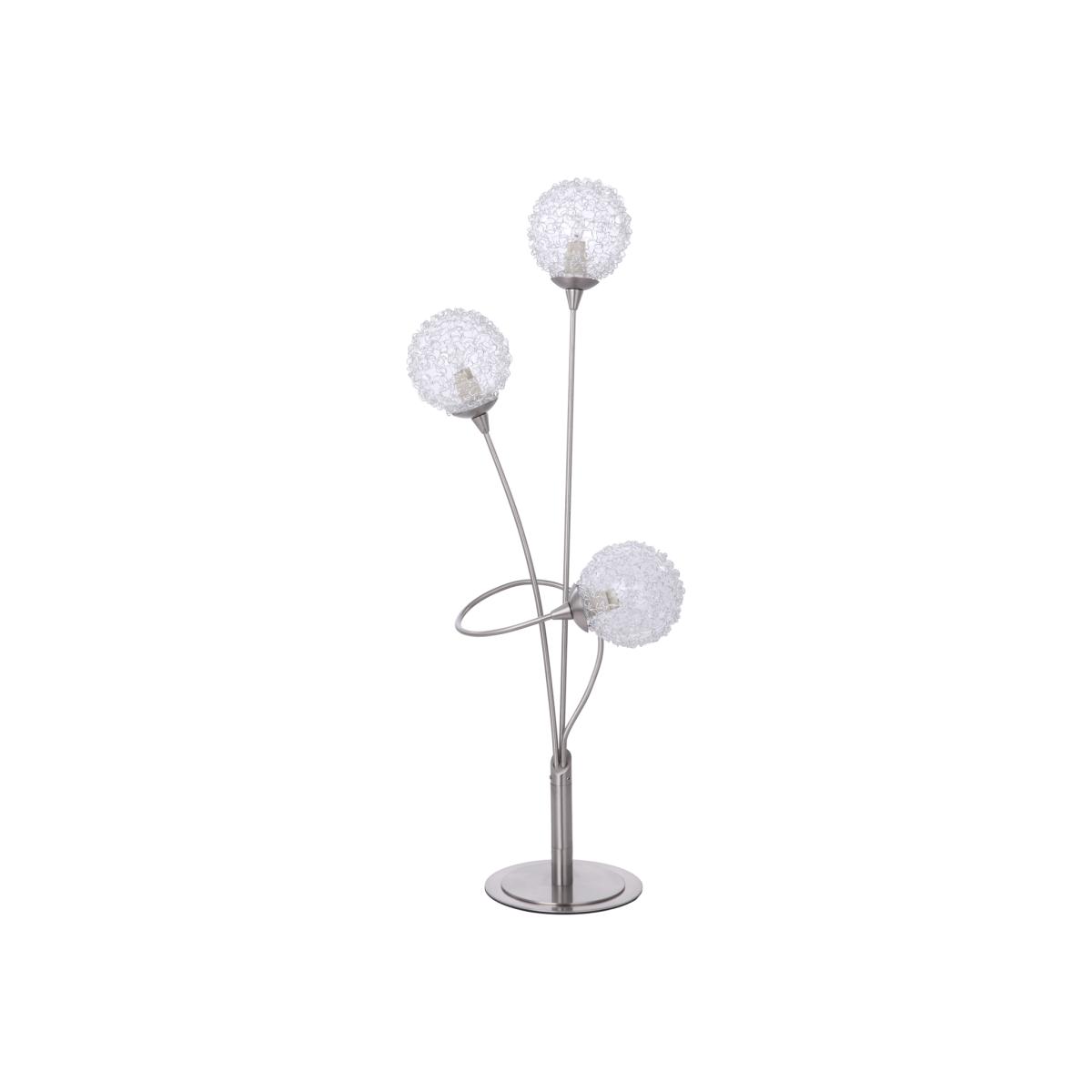 Allium 3 Light Table Lamp - Satin Nickel – image 1