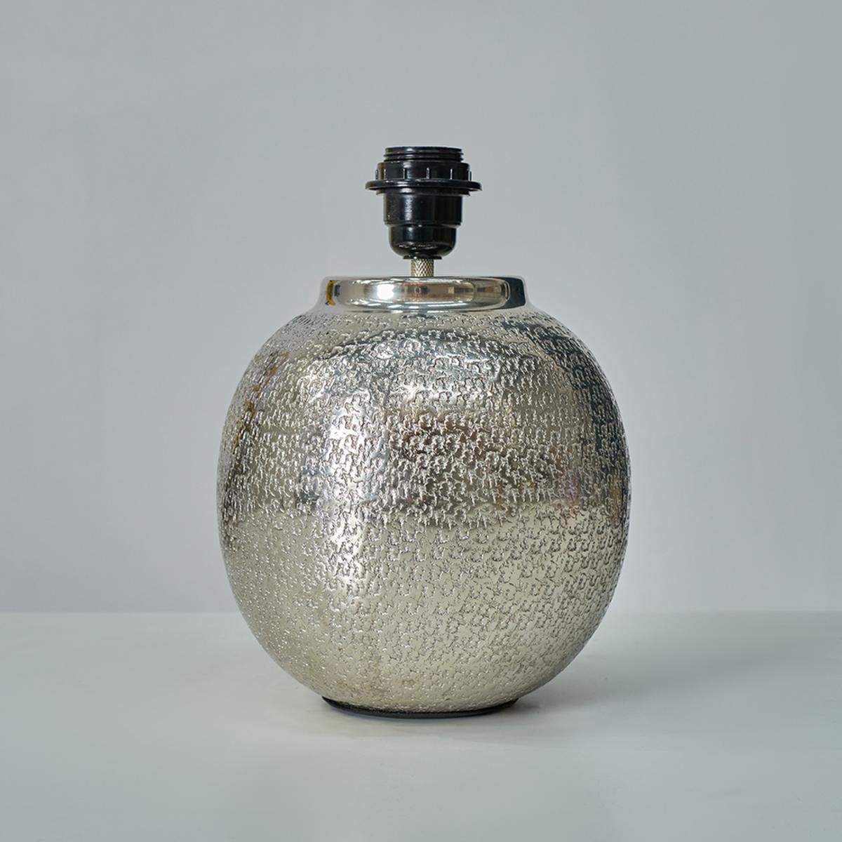 Brushed Nickel Textured Table Lamp Base - Brushed Nickel – image 2