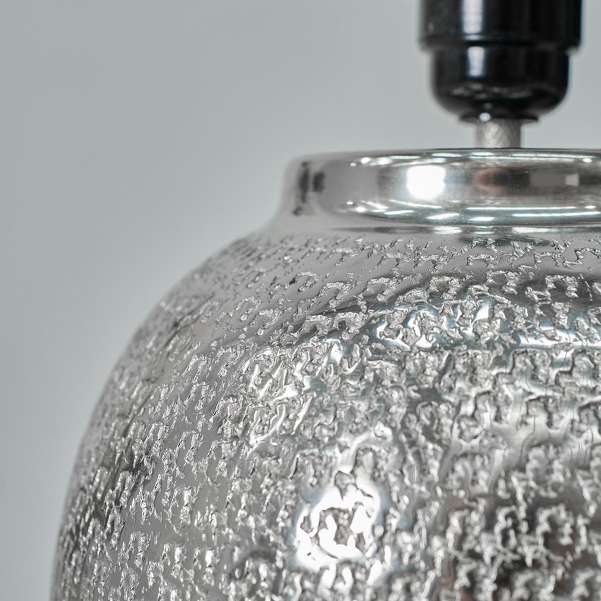 Brushed Nickel Textured Table Lamp Base - Brushed Nickel – image 3