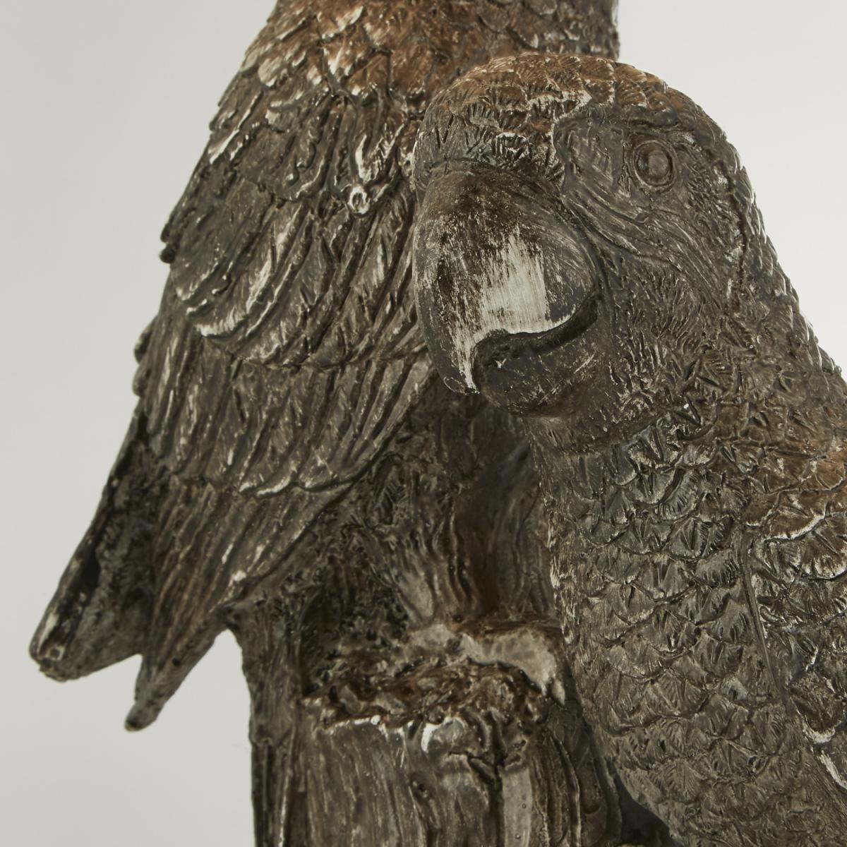 Perched Parrot Table Lamp  - Grey – image 3