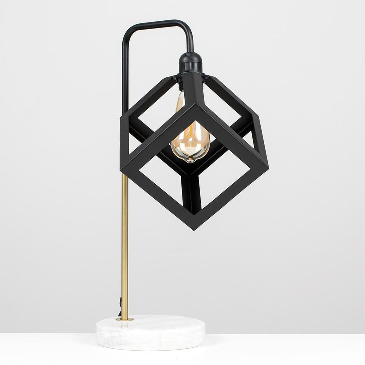 Talisman Black And Gold Table Lamp With Black Metal Shade - Black – image 3