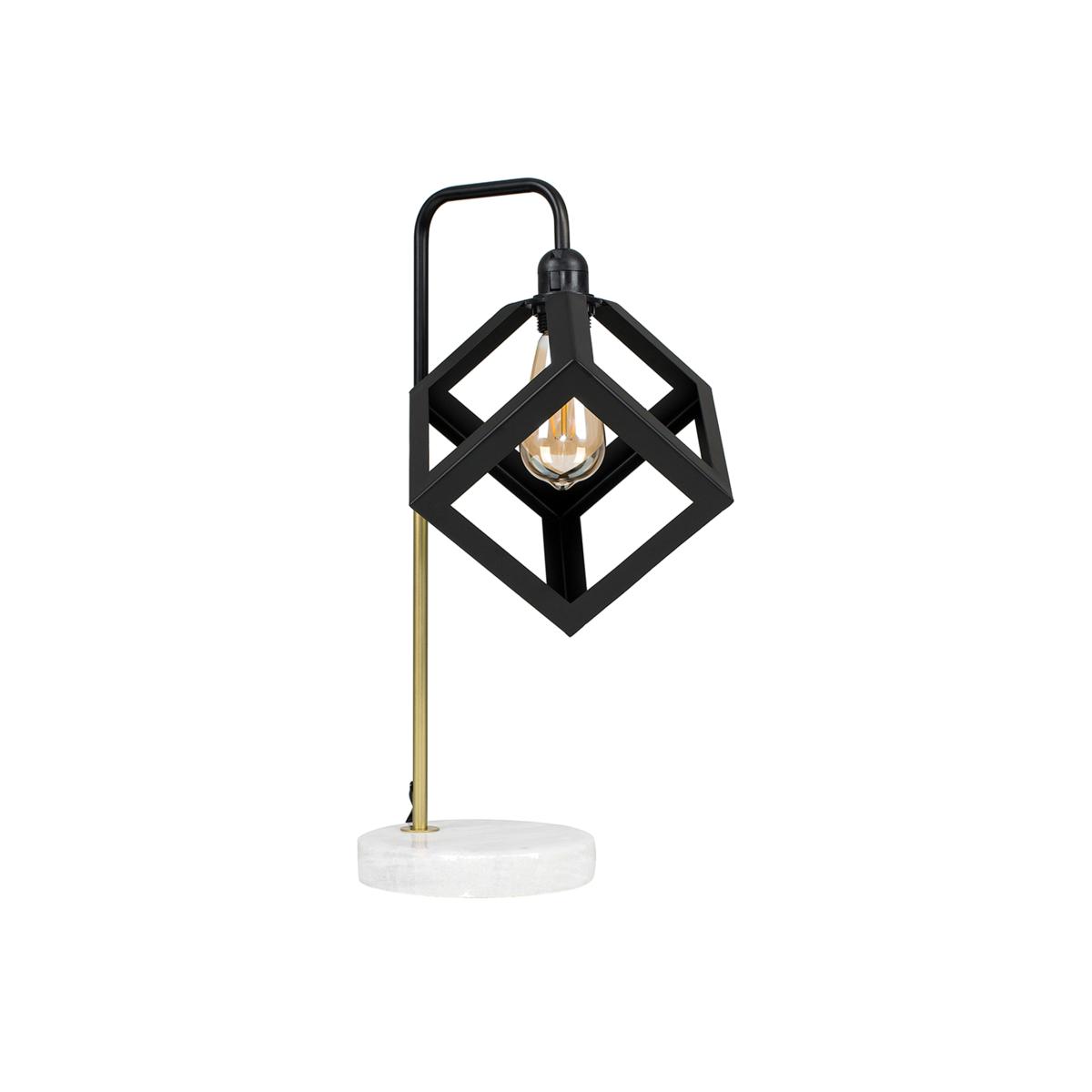 Talisman Black And Gold Table Lamp With Black Metal Shade - Black – image 1