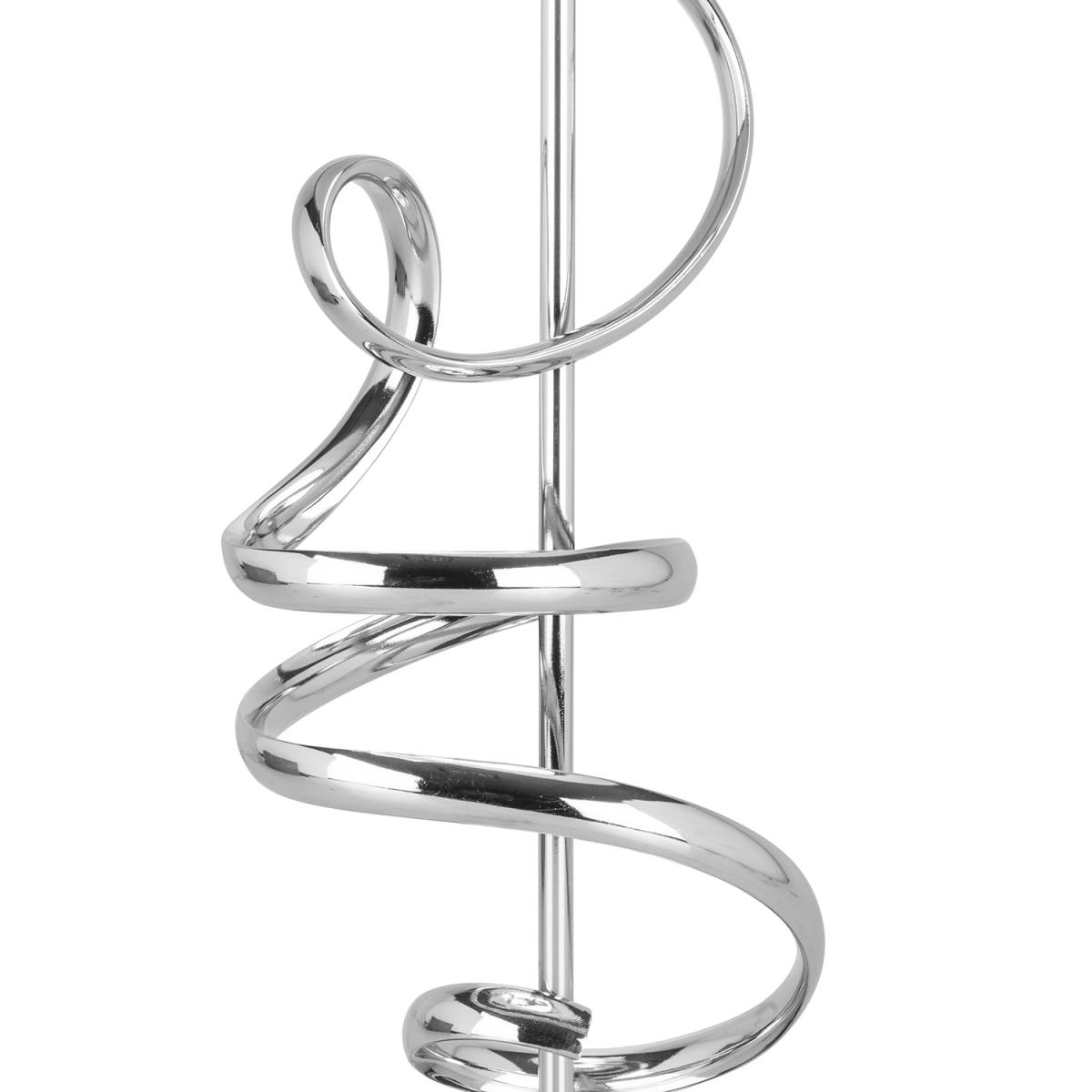 Chrome Spiral Table Lamp - Silver – image 2