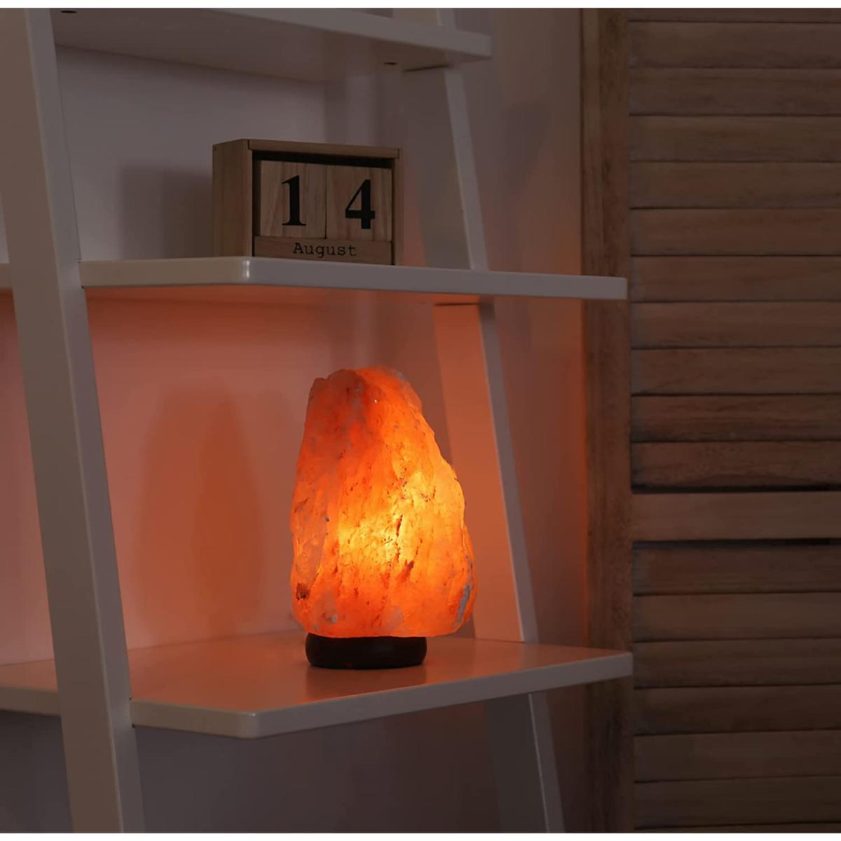 Himalayan Salt Lamp Pink with Dimmer Cable - Pink / 18cm – image 2
