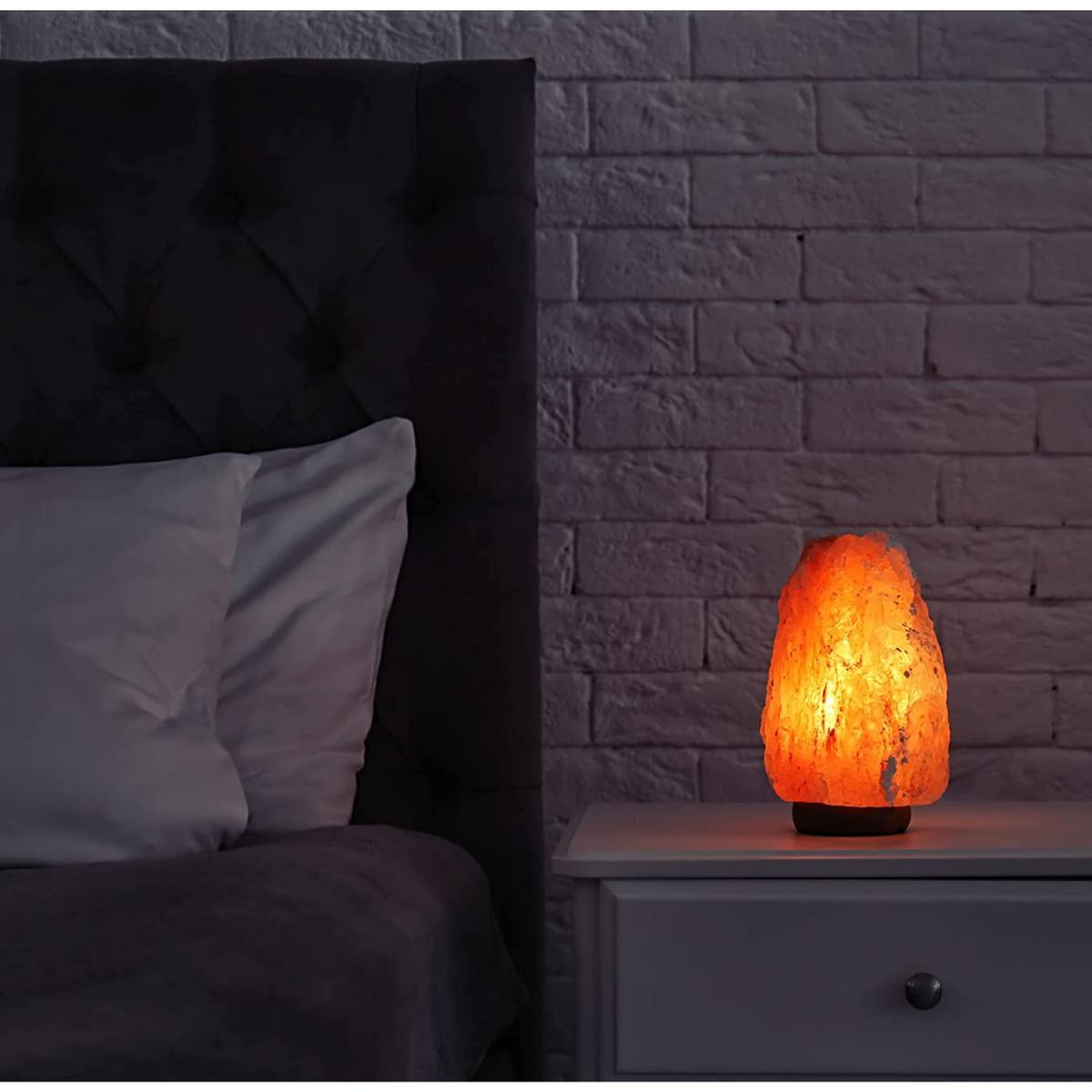Himalayan Salt Lamp Pink with Dimmer Cable - Pink / 18cm – image 5