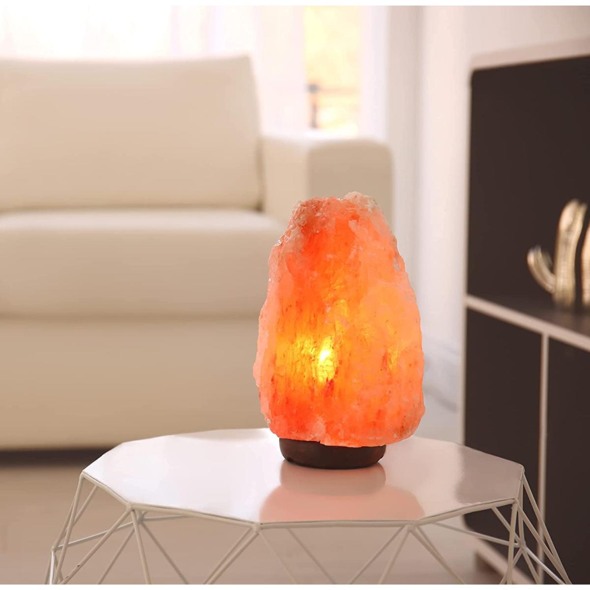 Himalayan Salt Lamp Pink with Dimmer Cable - Pink / 18cm – image 6