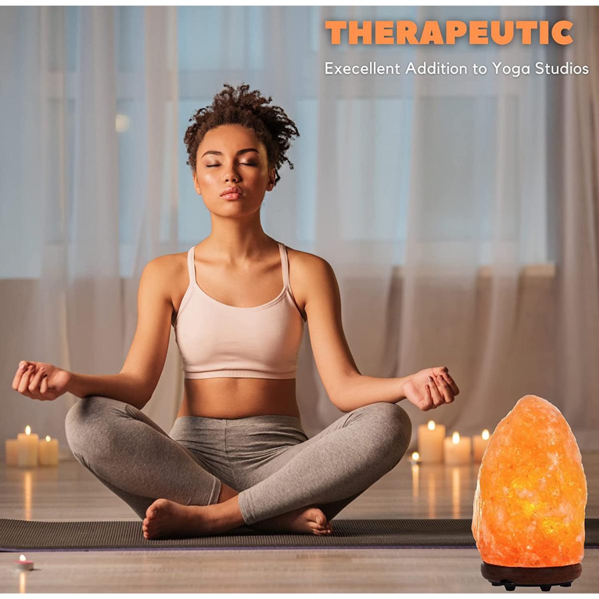 Himalayan Salt Lamp Pink with Dimmer Cable - Pink / 18cm – image 9