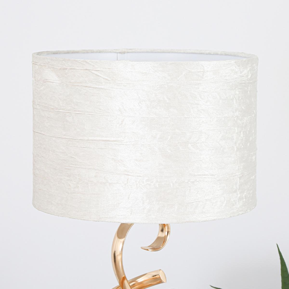 Swirl Gold Metal Table Lamp - Gold Ivory – image 4