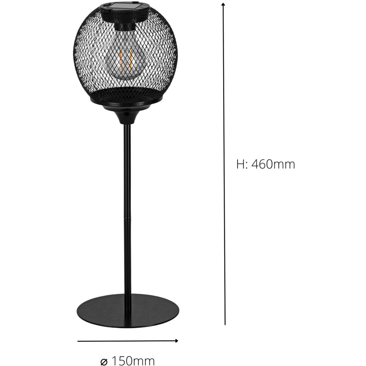 EGLO Z_Solar Black Steel Mesh LED Table Lamp - Black – image 3