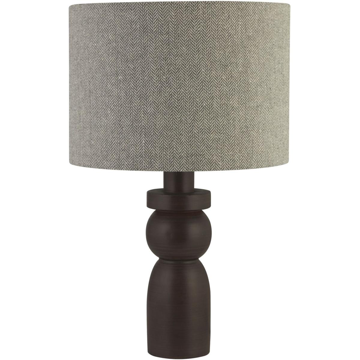 Herringbone Table Lamp - Brown – image 2