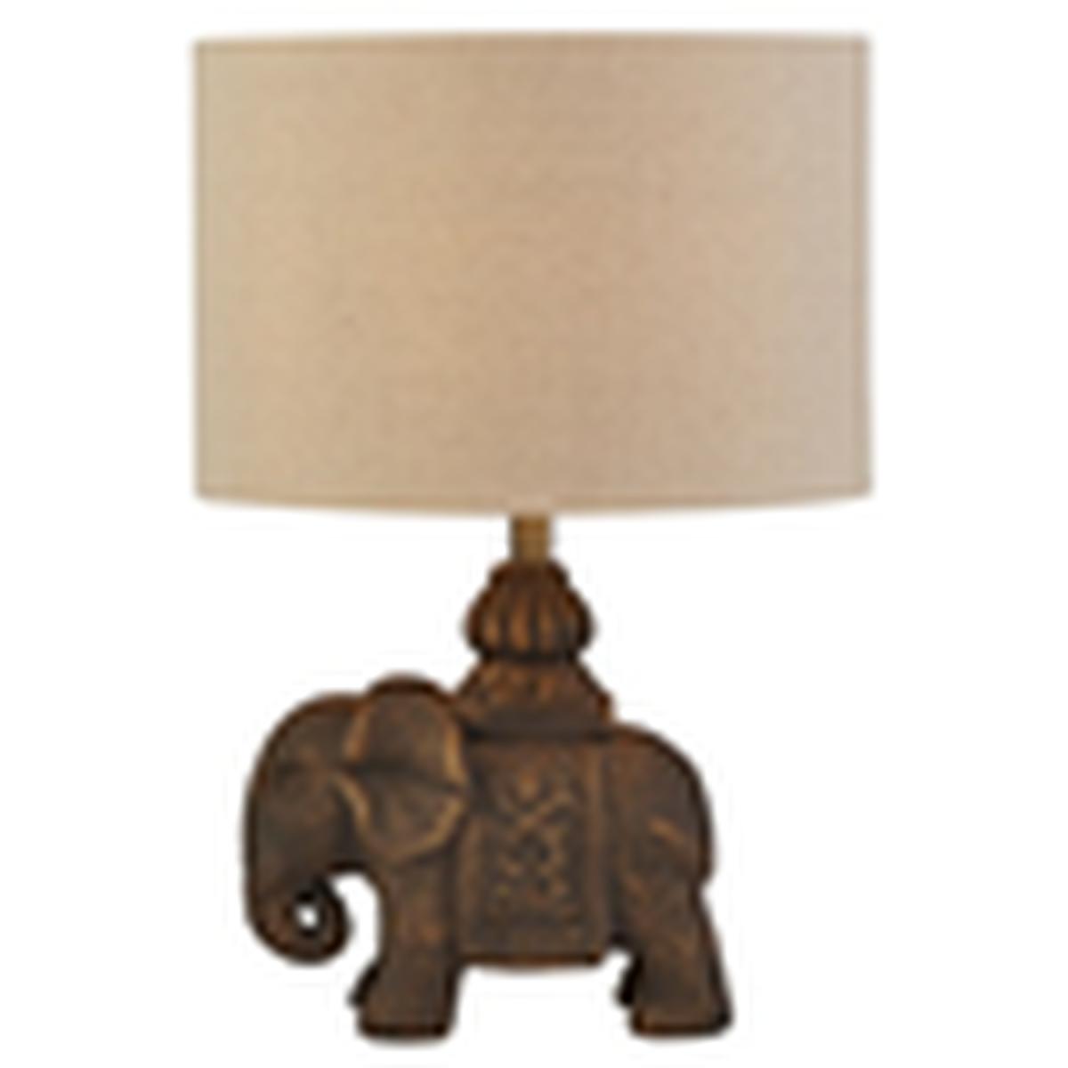 Elephant Ceramic Table Lamp - Bronze – image 5