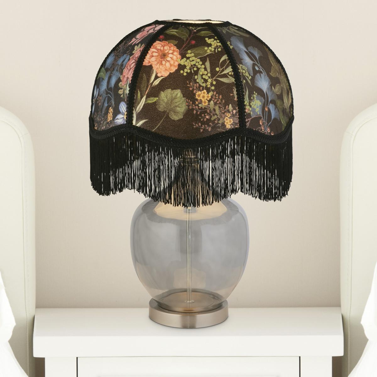 Midnight Garden Smoke Glass Table Lamp - Smoked – image 1