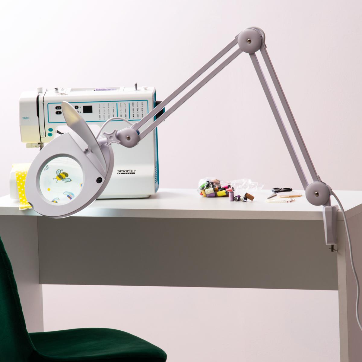 Hobby Task Lamp LED Magnifying Craft Light - White – image 7