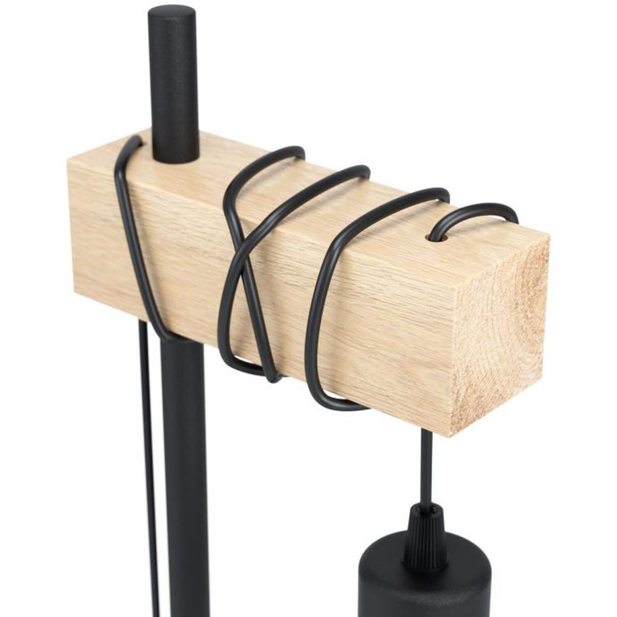 Eglo Townshend Industrial table lamp with exposed lightbulb - Black – image 3