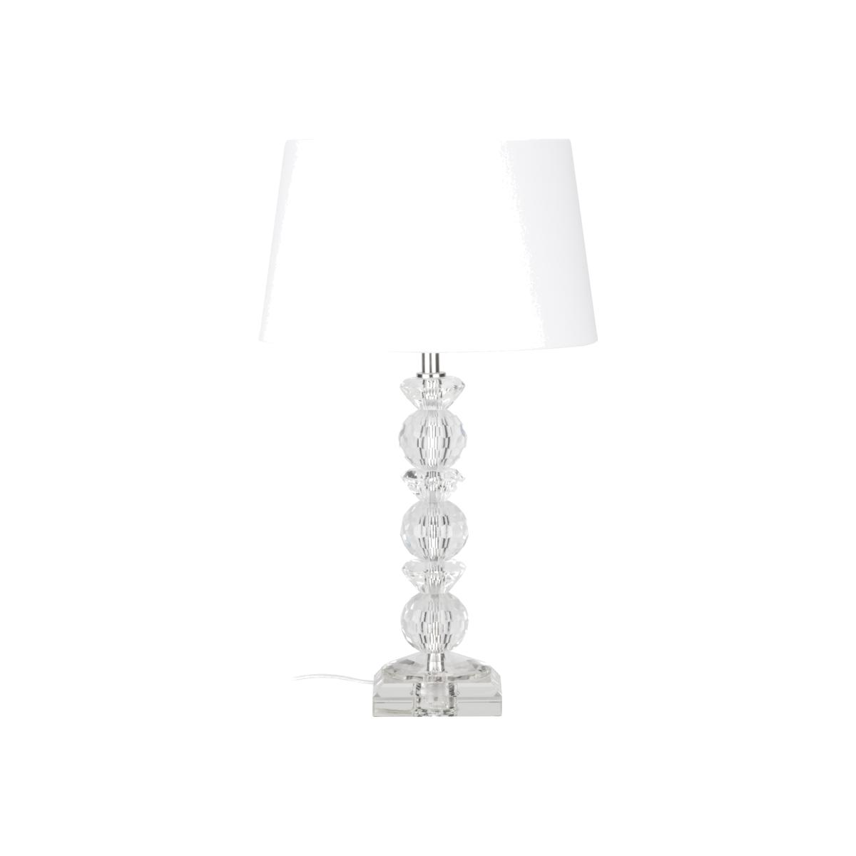 Crystal Faceted Table Lamp - Clear – image 1