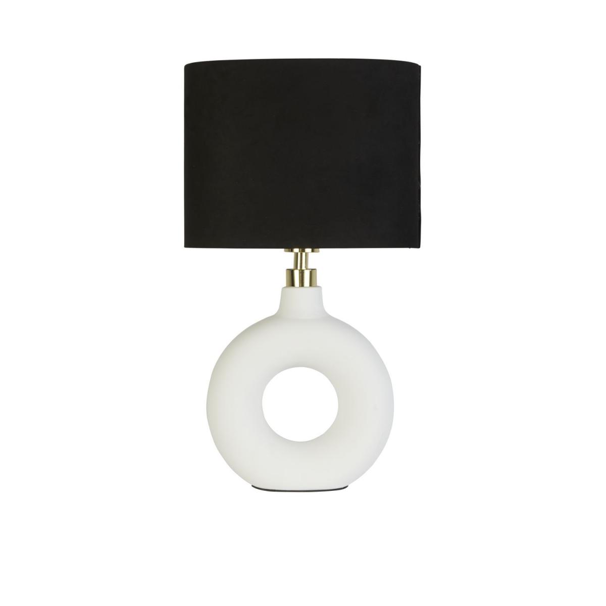 Doughnut Ceramic Table Lamp - White – image 2