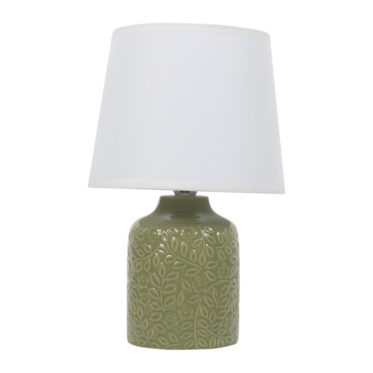 Lucia Leaf Print Table Lamp - Green – image 2