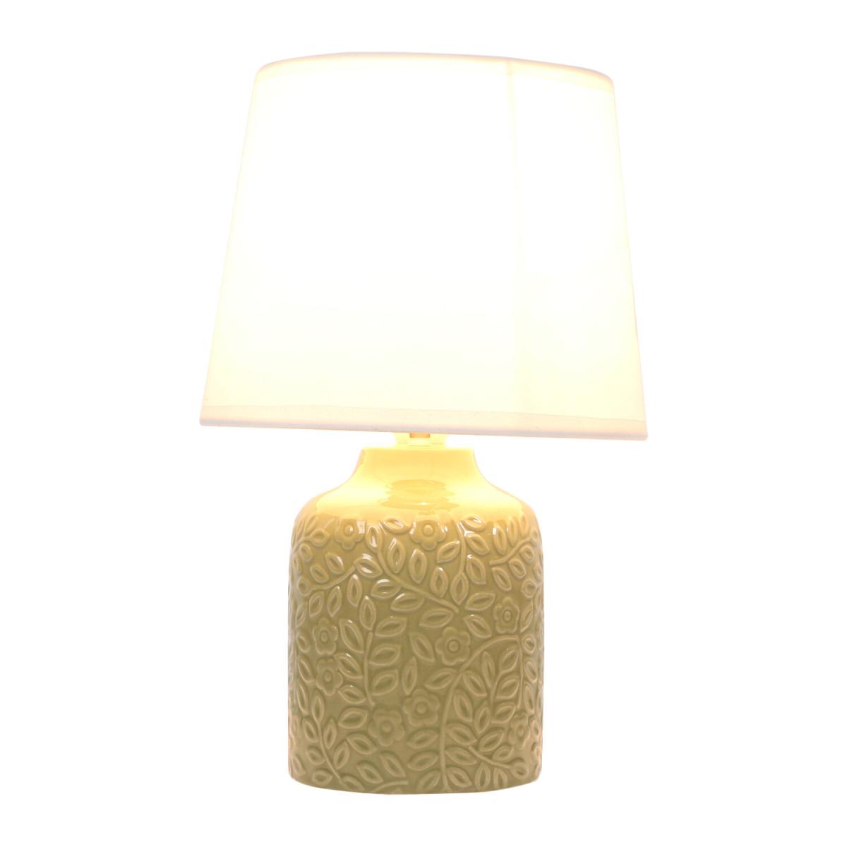 Lucia Leaf Print Table Lamp - Green – image 3