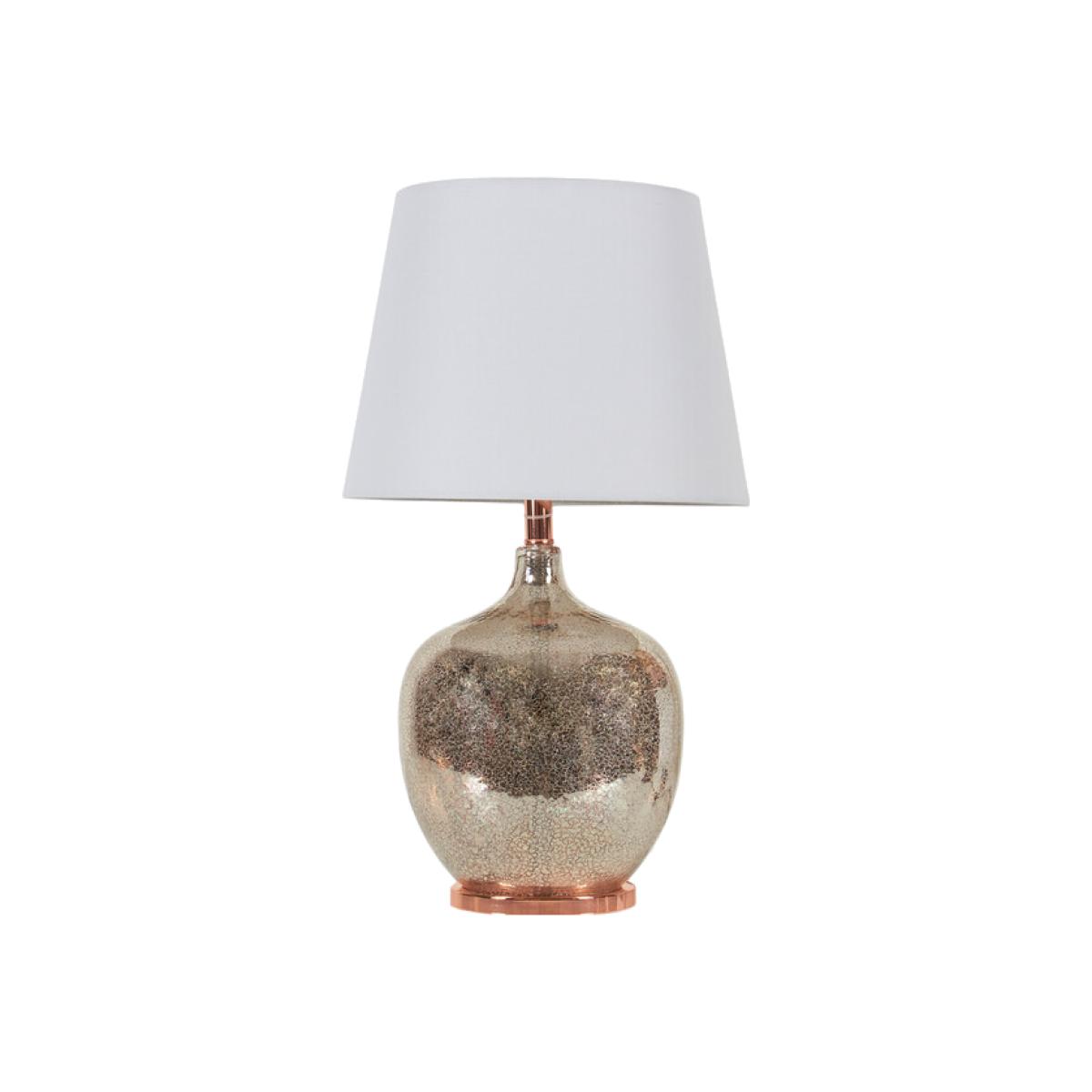 Catalina Round Crackle Table Lamp – image 1