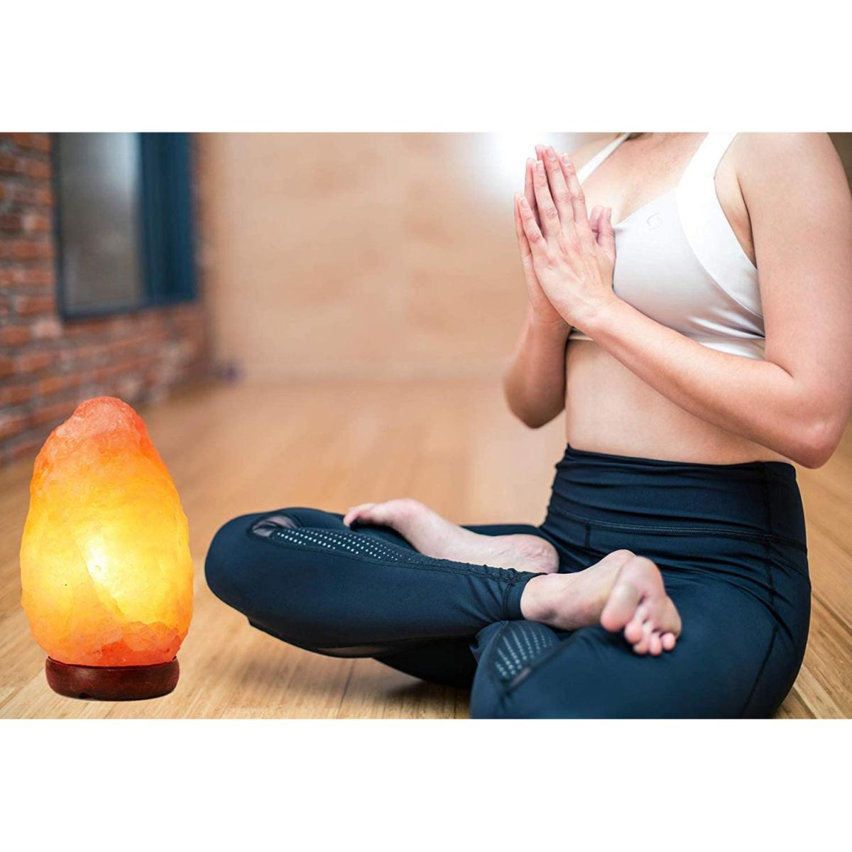 Himalayan Salt Lamp Pink with On-Off Cable - Pink / 18cm – image 9