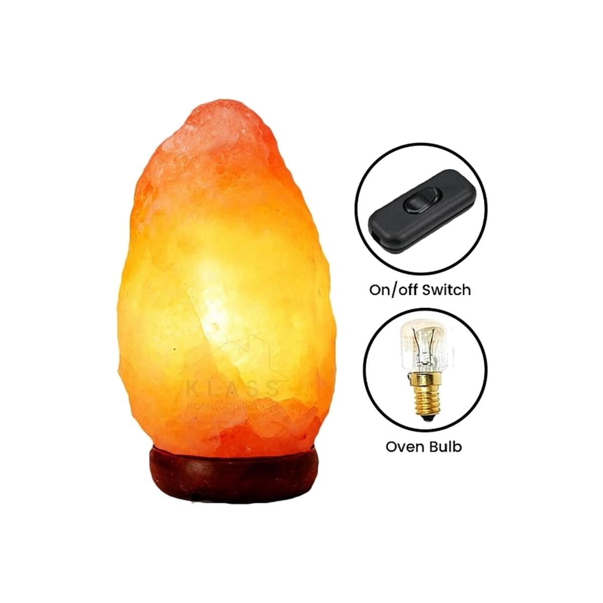 Himalayan Salt Lamp Pink with On-Off Cable - Pink / 18cm – image 1