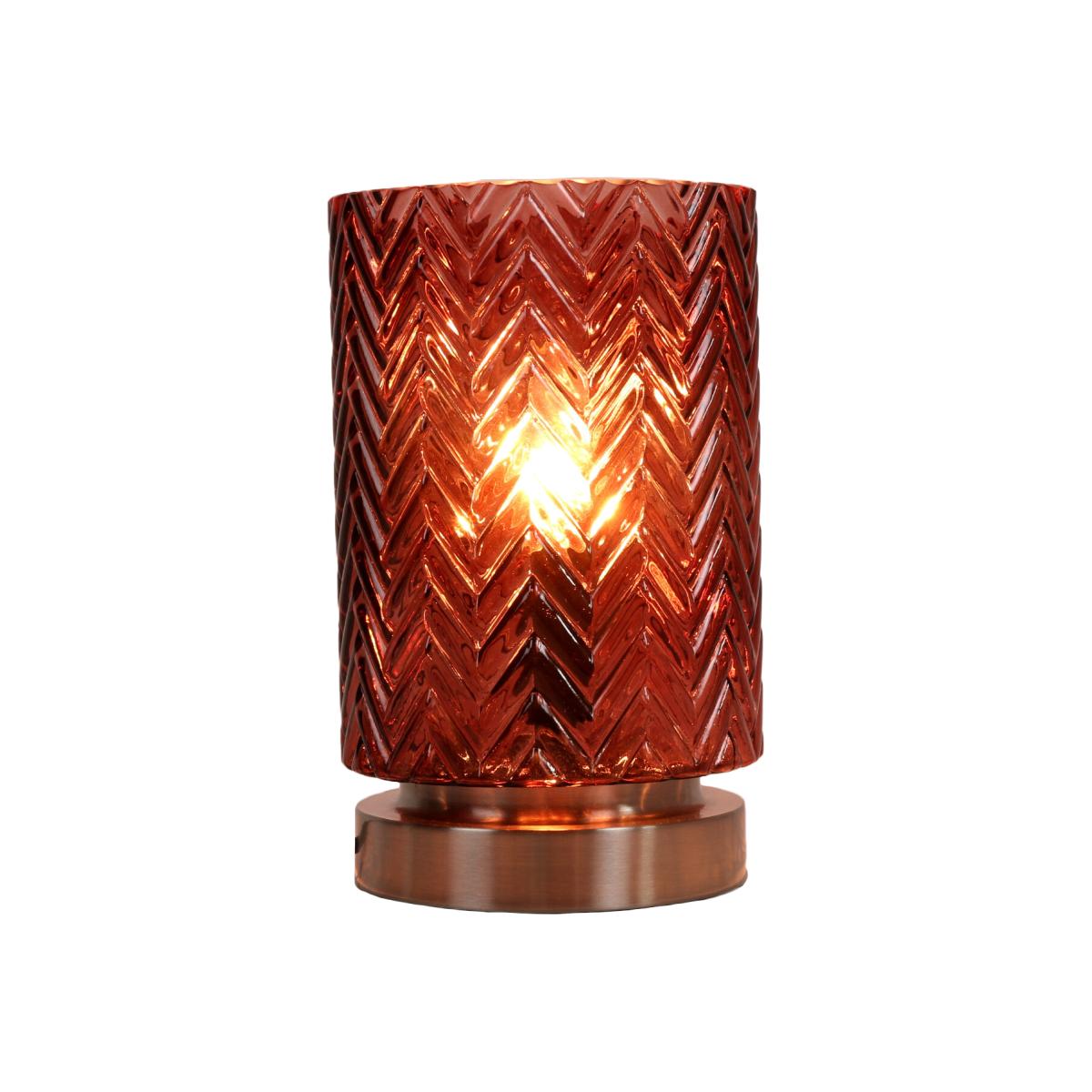 Otillie Glass Table Lamp - Auburn – image 1