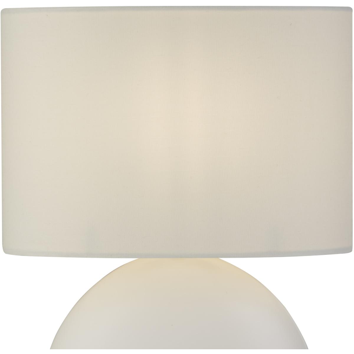Gloss Cream Ceramic Table Lamp - Yellow – image 2