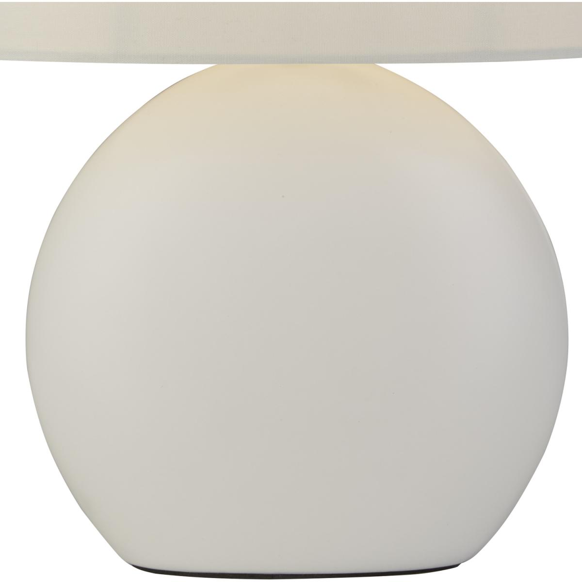 Gloss Cream Ceramic Table Lamp - Yellow – image 3