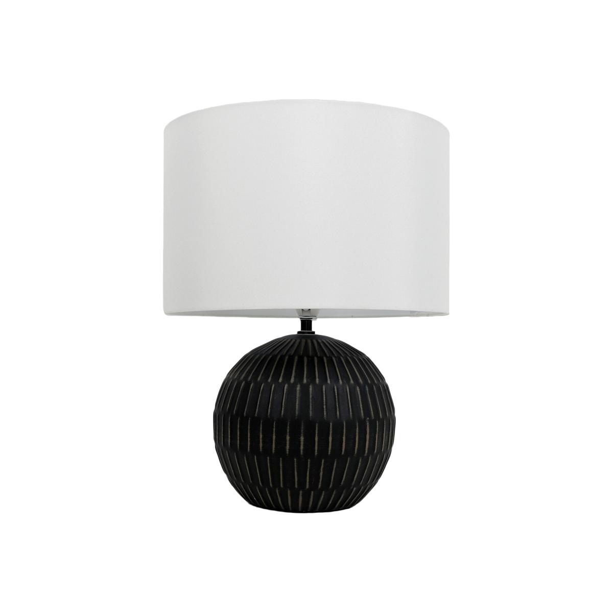 Cade Patterned Table Lamp - Chocolate – image 1