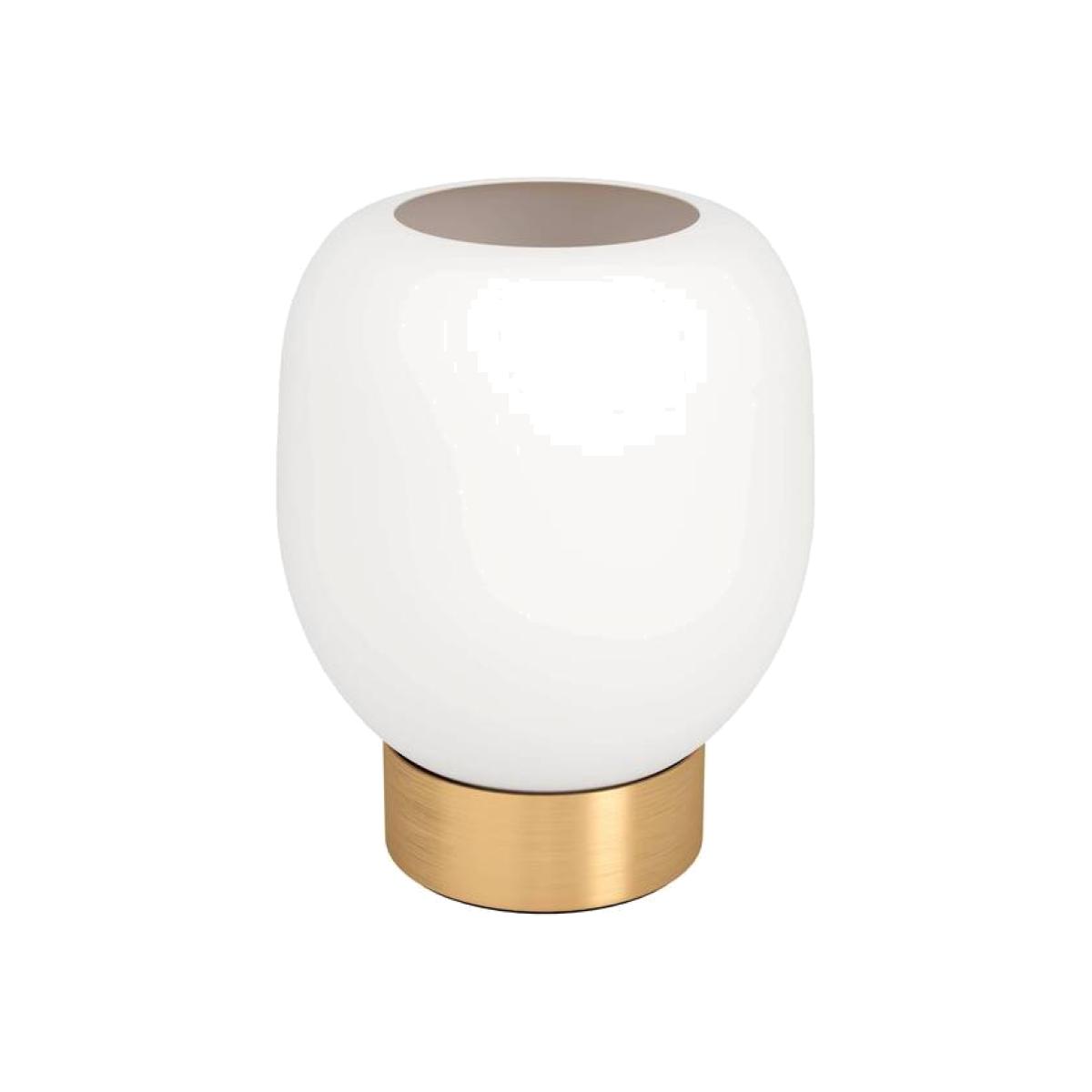 Eglo MANZANARES White Matt Table Lamp - brushed brass, gold