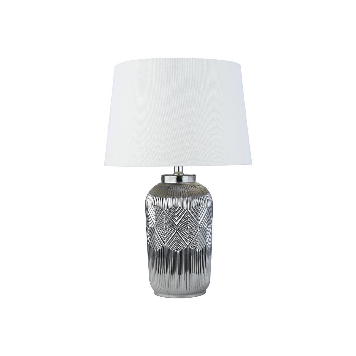 Varvana Tribal Table Lamp - Silver