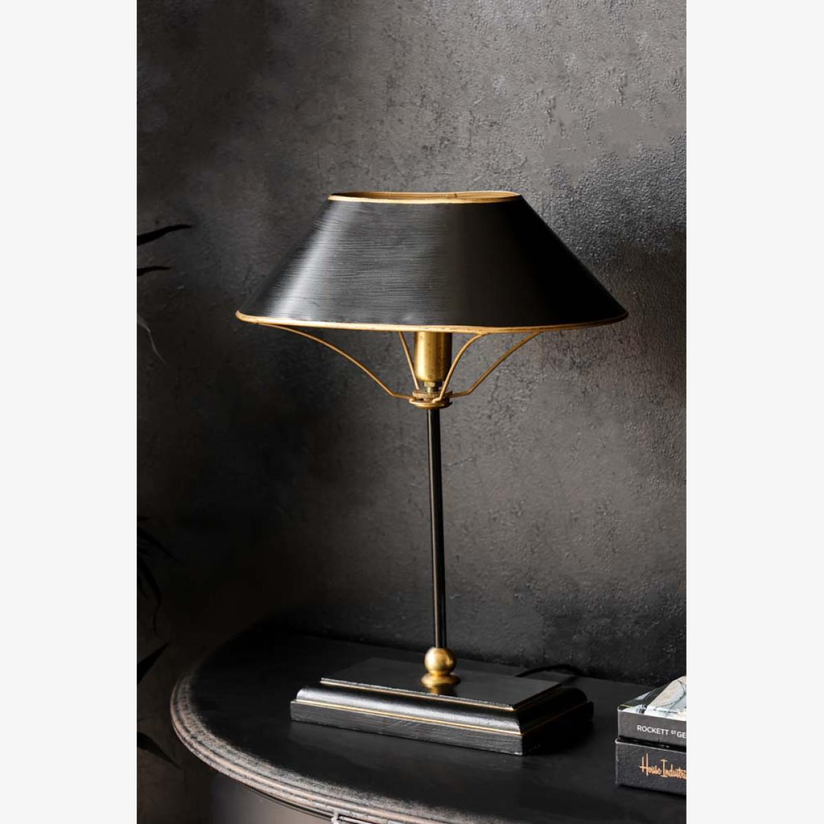 Black & Gold Table Lamp – image 1