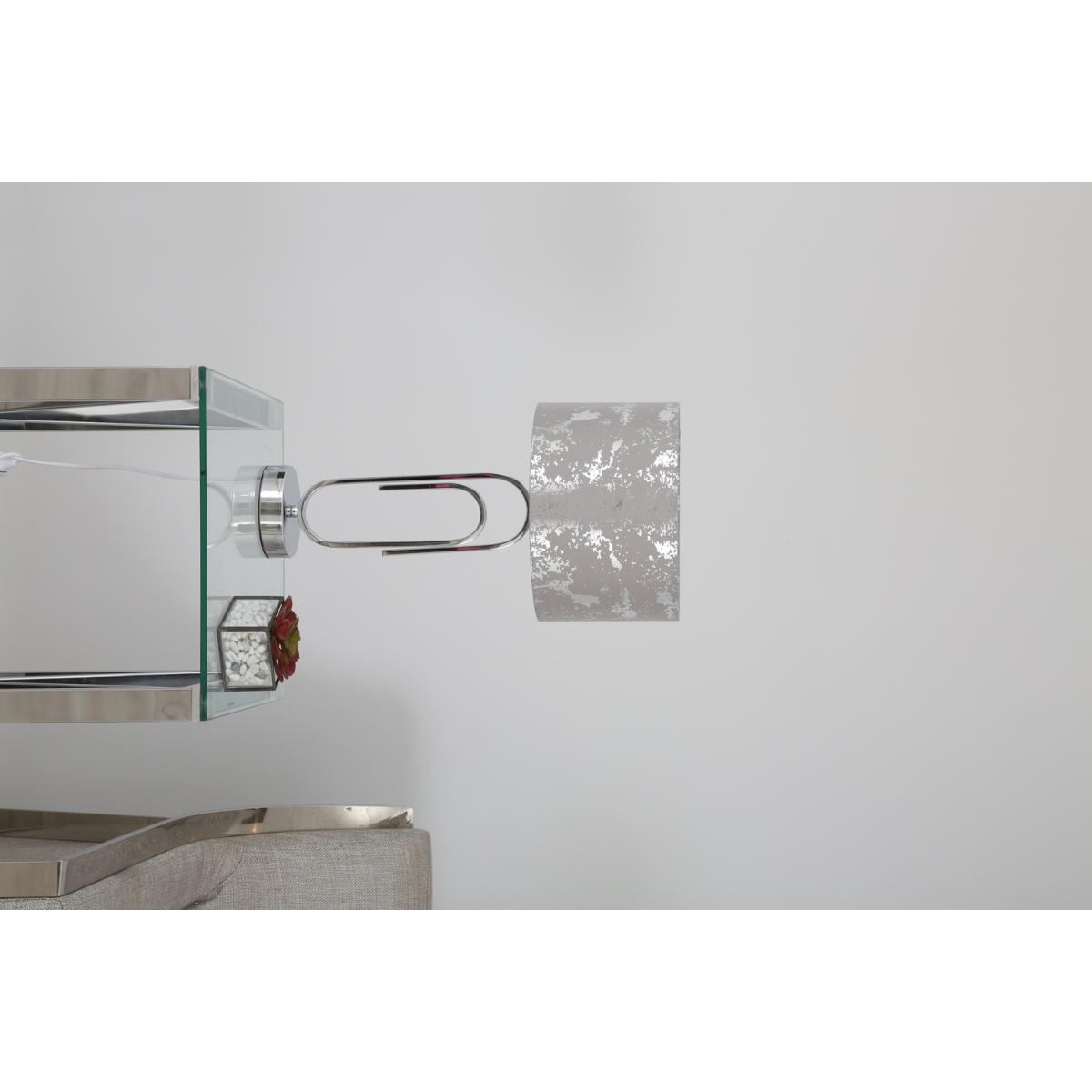 Chrome Table Lamp 2T Grey - Champage and Grey – image 4