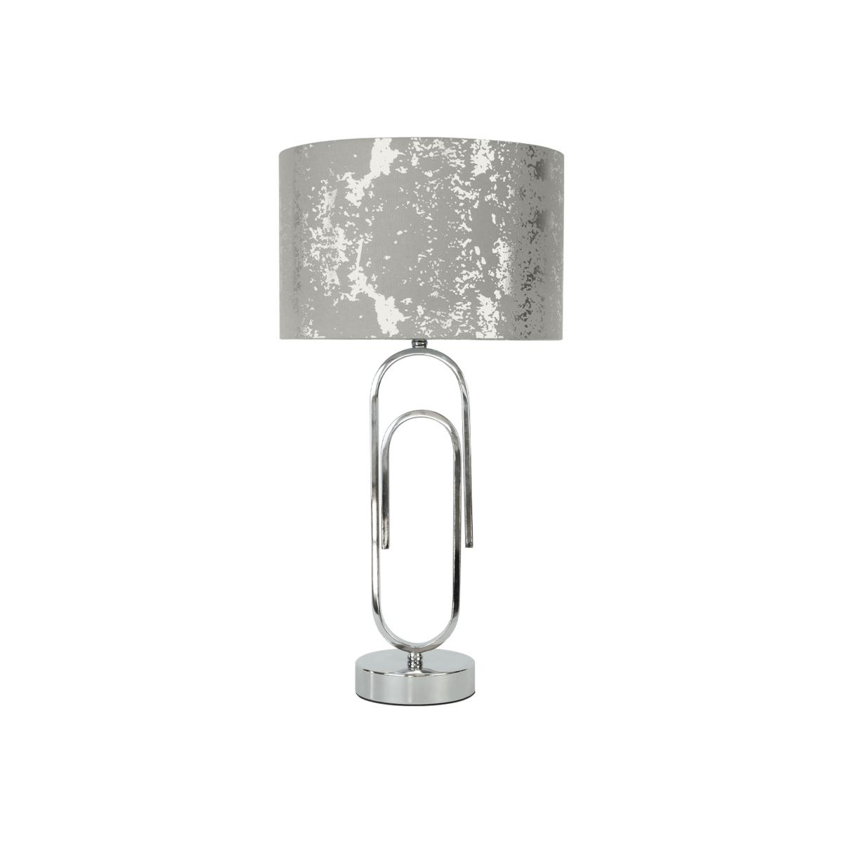 Chrome Table Lamp 2T Grey - Champage and Grey – image 1