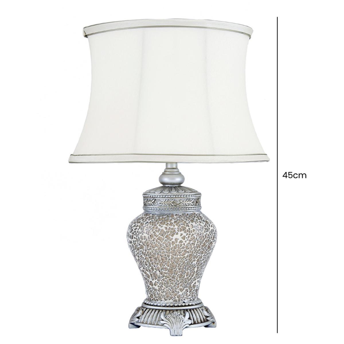 Mosaic Regency Table Lamp With Ivory Shade - Champagne and Ivory – image 2