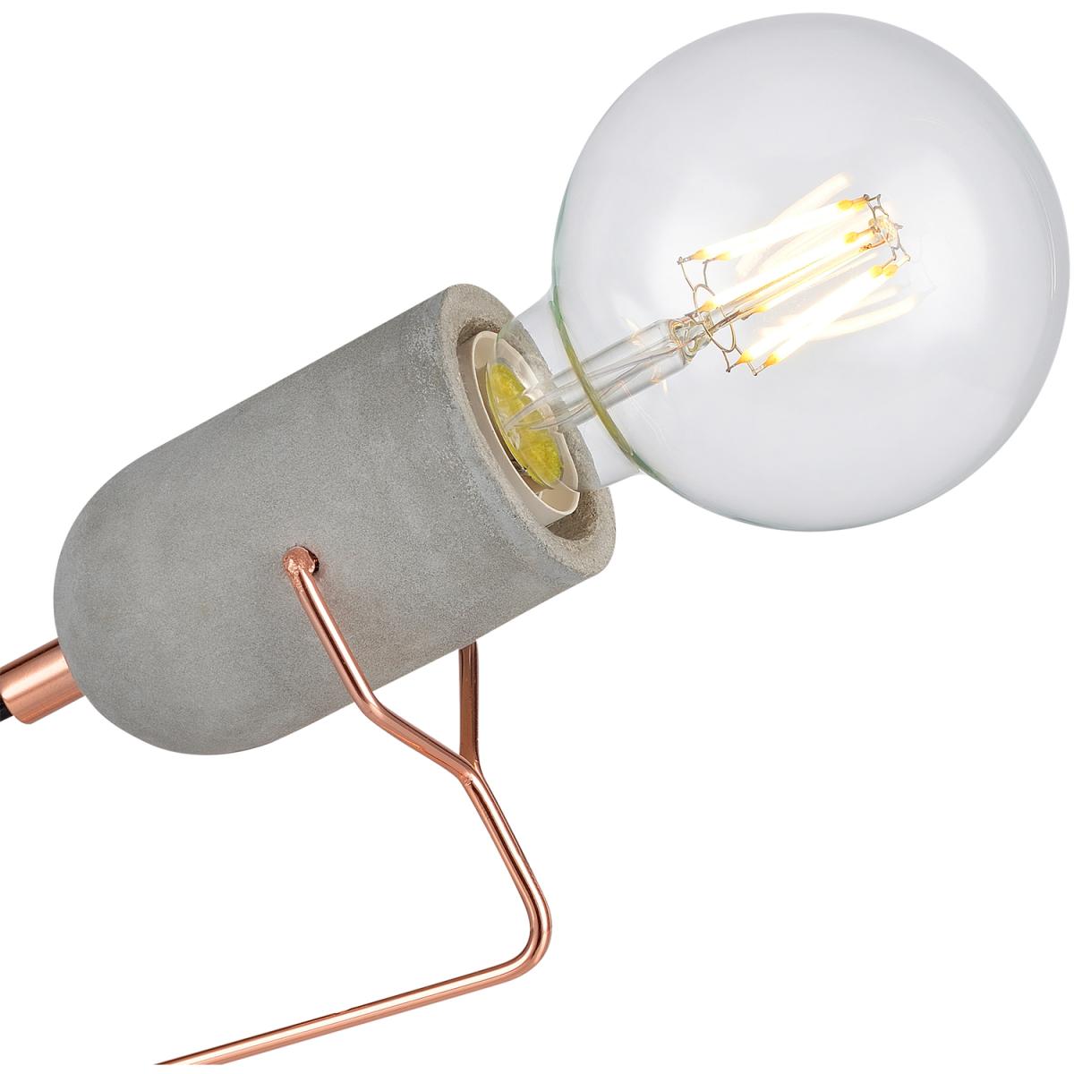 Pettit Desk Lamp - Rose Gold Finish - Grey – image 3