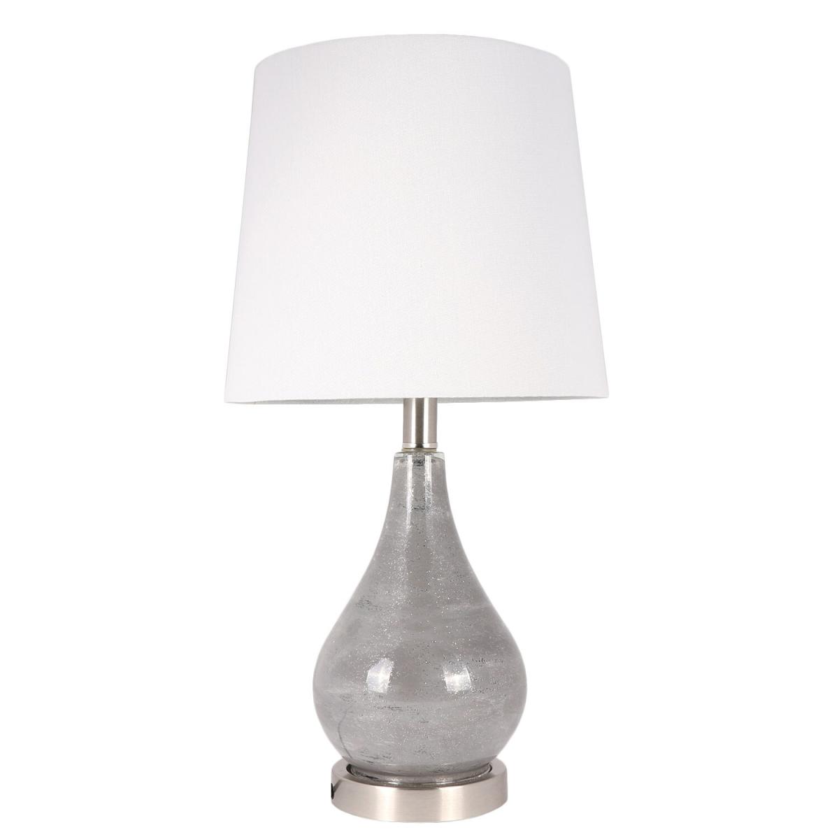 Grey Glass Table Lamp - Grey – image 2