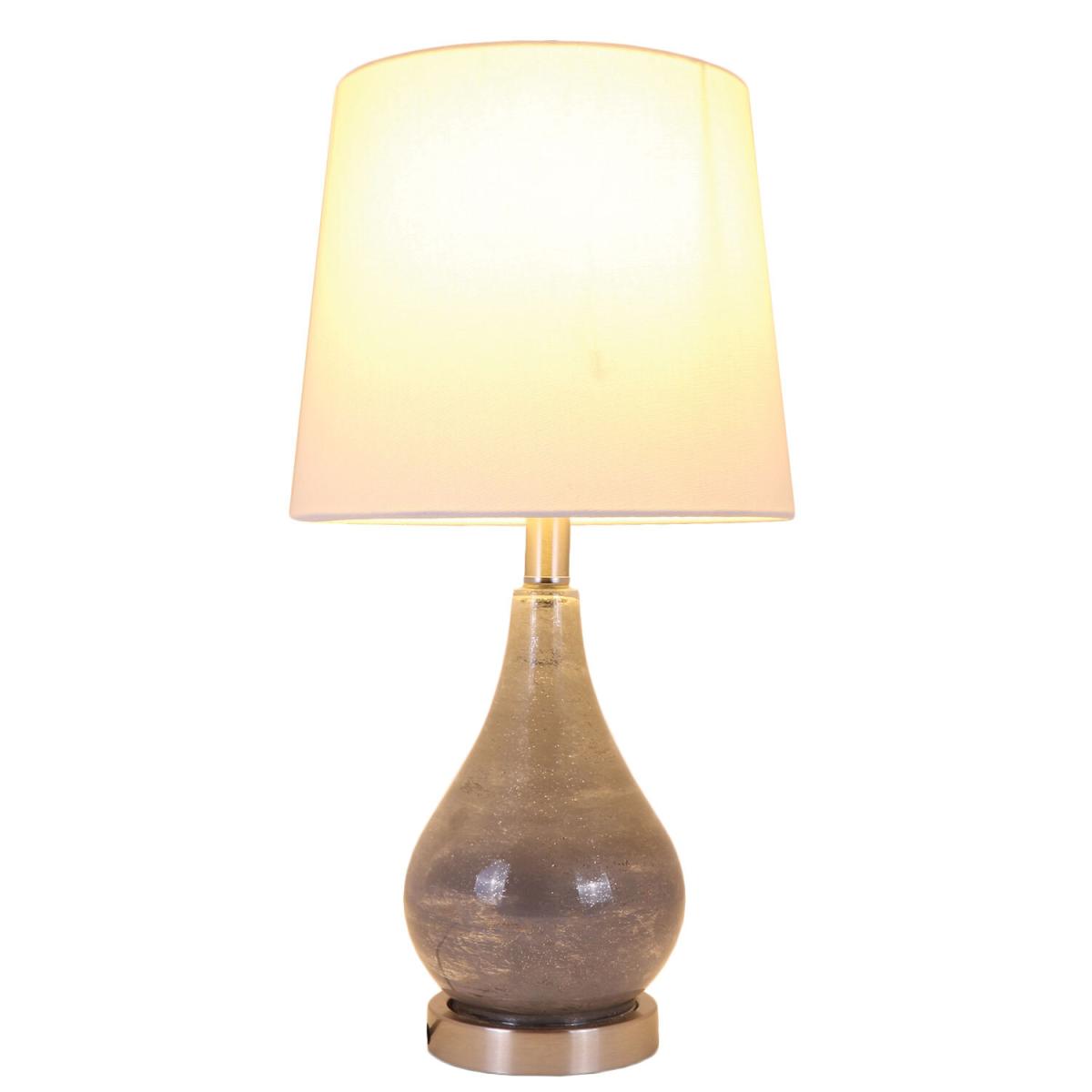 Grey Glass Table Lamp - Grey – image 3