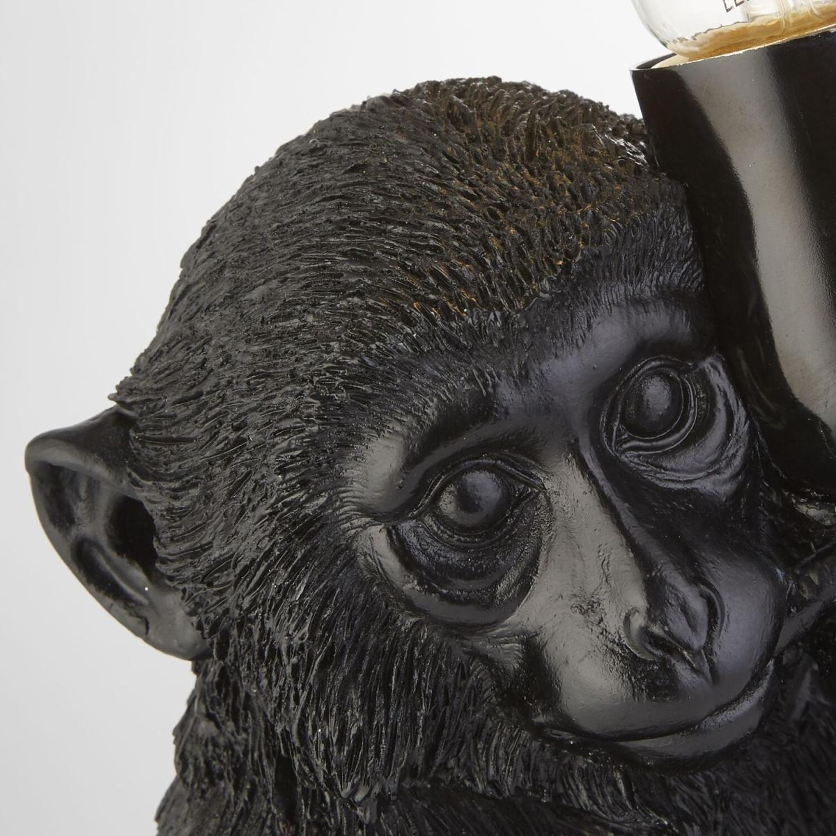 Monkey Table Lamp - Black – image 2