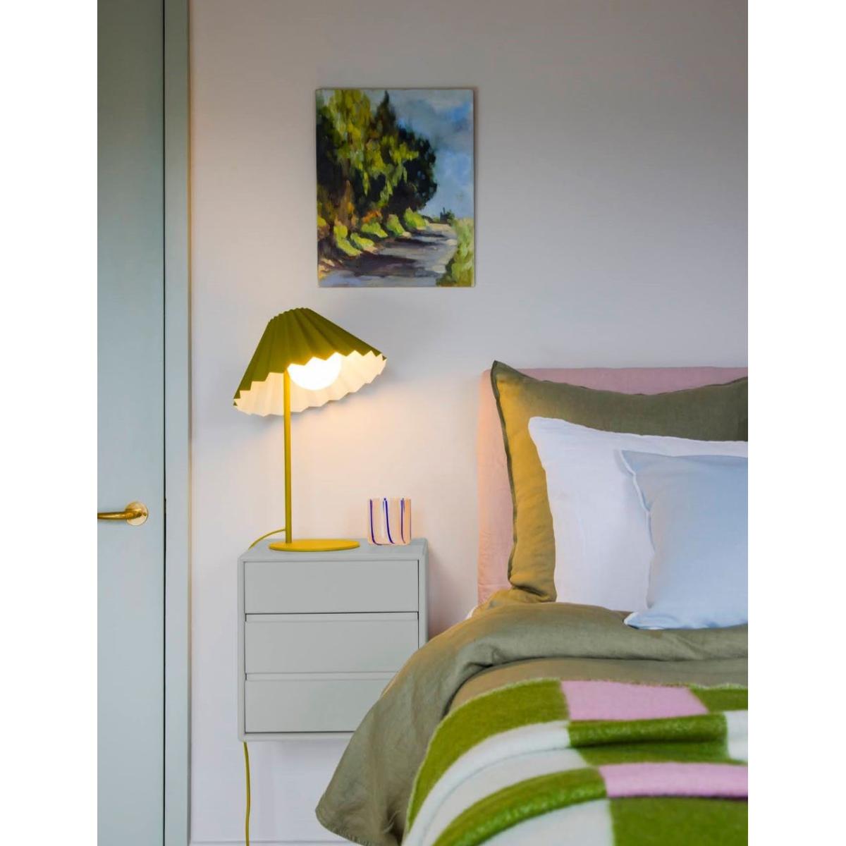 Houseof The Pleat Table Lamp Moss Green & Pale Blue – image 4