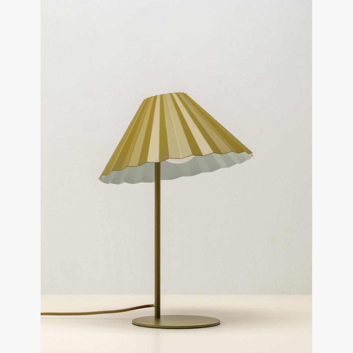 Houseof The Pleat Table Lamp Moss Green & Pale Blue – image 1
