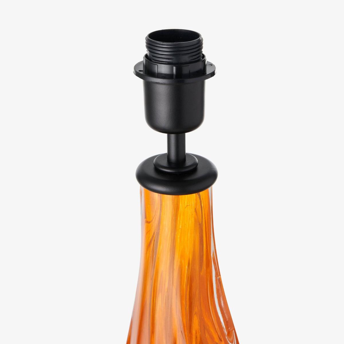 Denali Glass and Shade Table Lamp, Orange – image 3